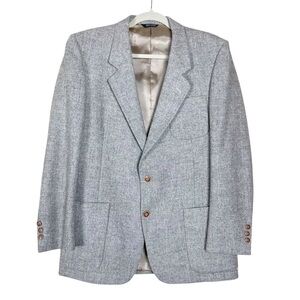 Vintage Pierre Cardin Sport Coat Blazer Size 44R Tan Wool Two Button Union Made